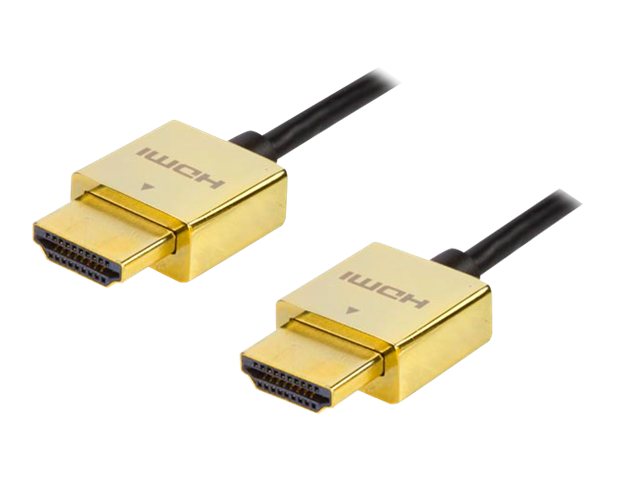 Deltaco Prime Hdmi-1042-K - Hdmi-Kabel Mit Ethernet - Hdmi-Stecker Auf Hdmi-Stecker - 2 M - Schwarz/Gold