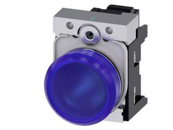 Siemens Leuchtmelder, Blau, Blau, Ip67, Ip69k, 57 G, 100 Mm, 50 Mm, 30 Mm
