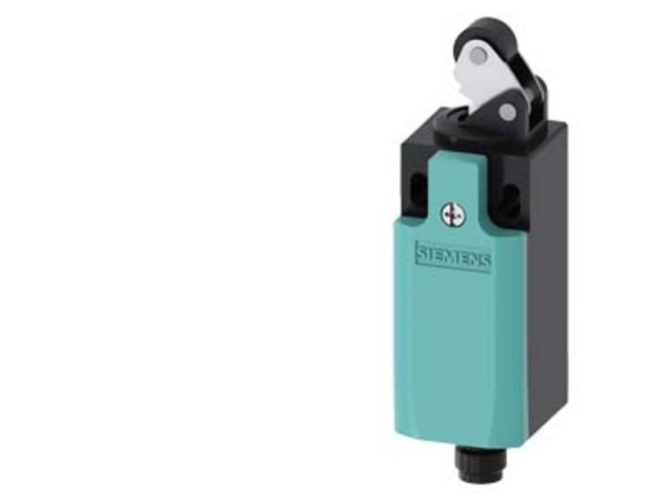 Siemens 3Se52340he101ac4 3Se5234-0He10-1Ac4 Positionsafbryder 4 A Rullearm, Metalarm, Plastrulle Ip65 1 Stk., Plast, Ip65, 43 Mm, 49 Mm, 127 Mm, 91 G