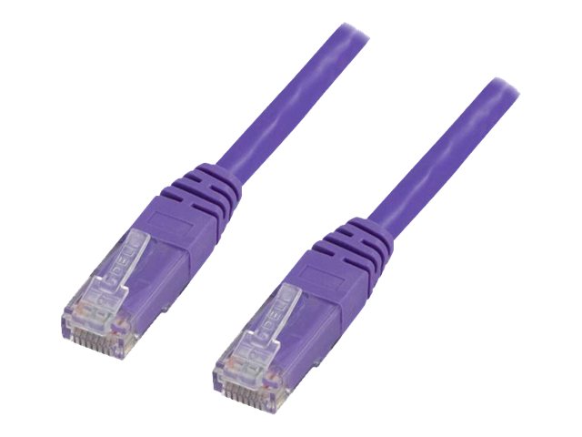 Deltaco - Patchkabel - Rj-45 (Han) Til Rj-45 (Han) - 30 Cm - Utp - Cat 6 - Formet - Lilla