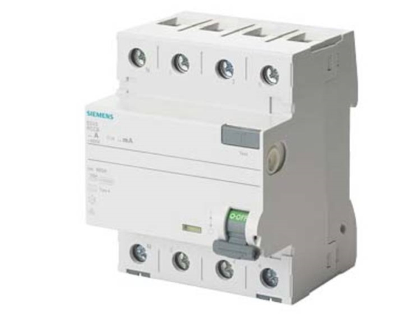 Siemens 5Sv36468kl 5Sv3646-8Kl Fi-Schutzschalter A 63 A 0.3 A 400 V, 10 A, Ip20