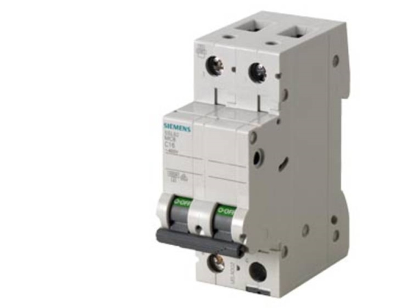 Siemens Ls-Schalter 6Ka 2Pol C25, Ip20