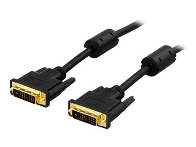 Deltaco Ve011-Aa - Dvi-Kabel - Single Link - Dvi-D (Stecker) Auf Dvi-D (Stecker) - 1 M - Schwarz