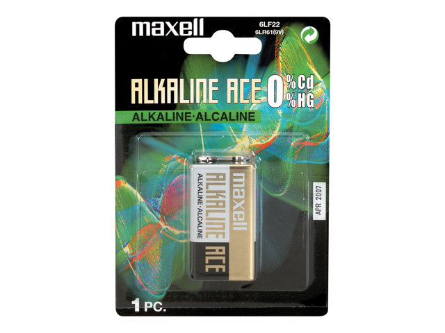 Maxell 6LF 22 - Batteri 9V - alkaliskt | EL Artiklar - Batteri - 9V batterier | GameStuff