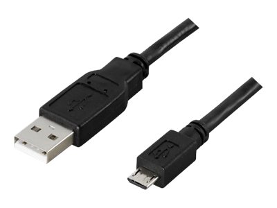 Deltaco Usb-299S - Usb-Kabel - Usb (Han) Til Micro-Usb Typ B (Han) - Usb 2.0 - 25 Cm - Sortieren