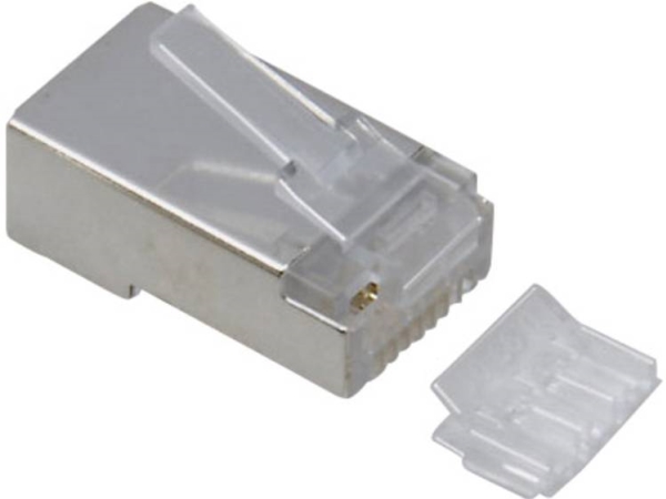 Tru Components Rj-Stecker Tc-2525010 Stecker, Gerade Polzahl: 8P8c 50 Stück