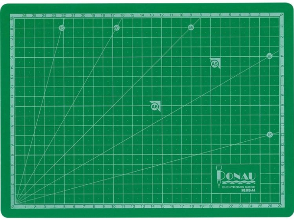 Donau Elektronik Skæremåtte (L X B) 300 Mm X 220 Mm Grøn 1 Stk