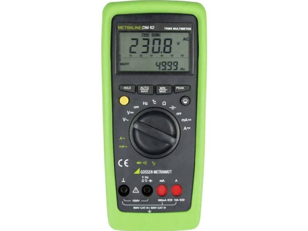 Gossen Metrawatt M197a Hånd-Multimeter Digital Cat Iii 600 V, Cat Iv 300 V Visning (Anzahl): 6600