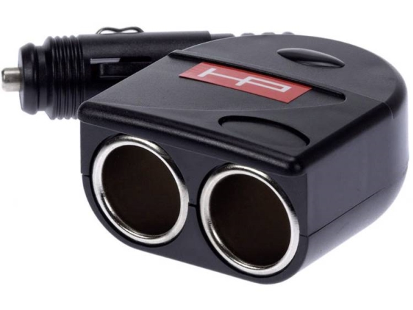 Hp Autozubehör Doppelstecker-Adapter 12 V 10 A Zigarettenanzünder-Stecker