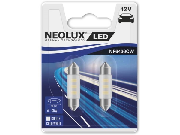 C5w Led Autolampas 0,5W Weiß 12V Sv8.5-8 2 Stk