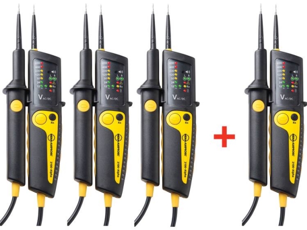 Beha Amprobe 2100-Alpha Bundle Zweipoliges Spannungsprüfgerät Cat Iii 1000 V, Cat Iv 600 V Led, Akustik