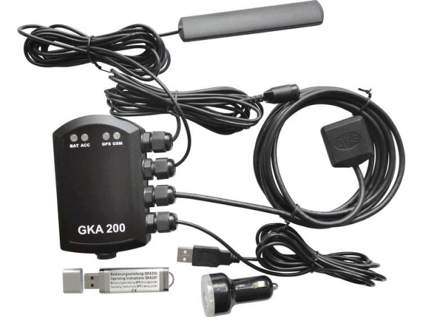 Renkforce Gka200 Auto Alarmanlage Mobiltelefon Kompatibel, Fahrzeugortung, Erschütterungssensor, Gps-Portal 12 V/Dc, 24 V/Dc (Rf-3570510)