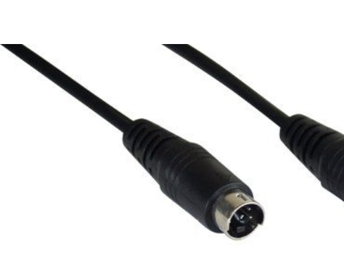 Inline S-Vhs Kabel, 4Pol Mini Din Stecker / Stecker, 2M, 2 M, S-Video (4-Pin), S-Video (4-Pin), Gold, Schwarz, Stecker/Stecker