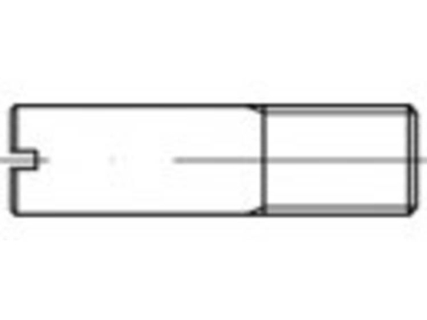 Toolcraft Stiftschrauben M6 Edelstahl A1, 100 Stk
