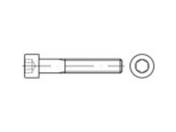 Toolcraft To-5371920 Cylinderskruer M2,5 5 Mm Indvendig Sekskant Iso 4762 Rustfrit Stål A2 100 Stk