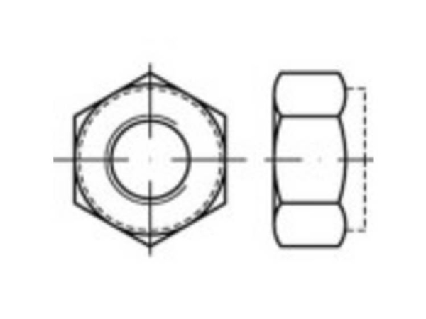 Toolcraft Sechskantmuttern M5 Edelstahl A4 – 100 Stück