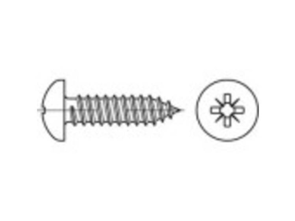 Toolcraft To-5377311 Linsenkopf-Schlitzschrauben 90 Mm Kreuzschlitz Philips Edelstahl A4 100 Stk