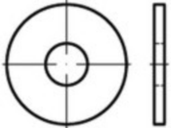Unterlegscheibe Edelstahl A2 | 100 Stk Toolcraft To-5378016