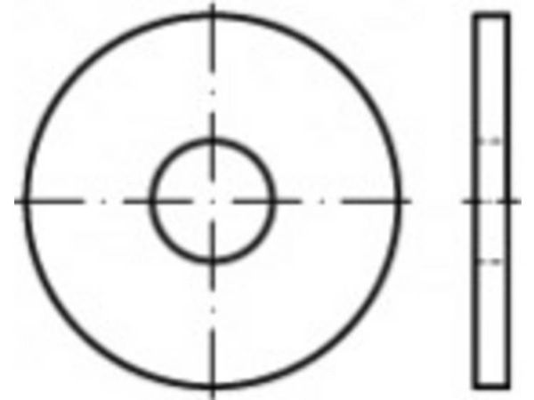 Unterlegscheibe Edelstahl A2 100 Stk Toolcraft To-5378058