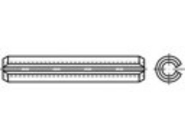 Toolcraft To-5379489 Rörstifte Edelstahl 50 Stk