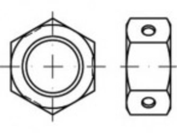 Toolcraft Sechskantmuttern M8 84032 Edelstahl A2, 500 Stk