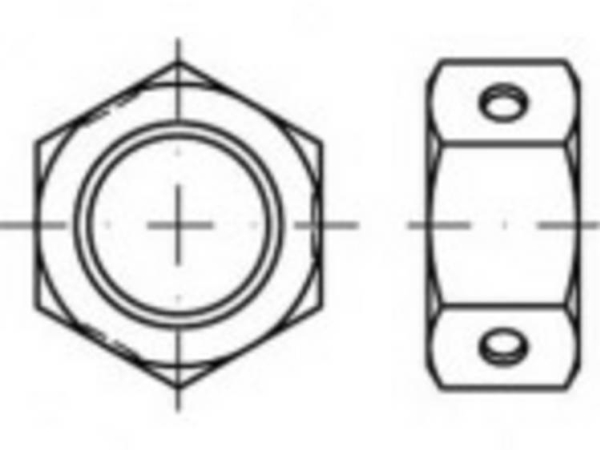 Toolcraft Sechskantmuttern M16 84032 A2 Edelstahl 50 Stk