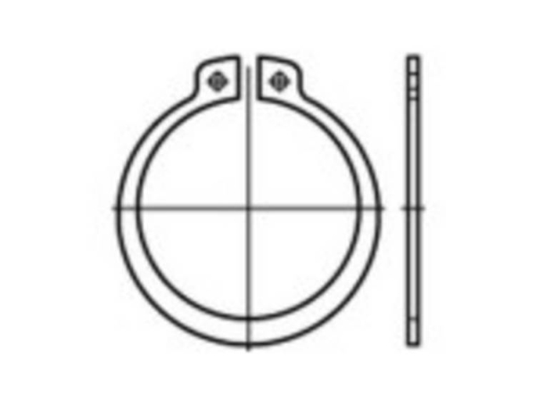 Toolcraft To-5381430 Sicherungsringe 14 Mm Din 471 Federstahl 1000 Stk