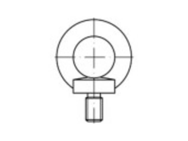 Toolcraft To-5381565 Ringskruer M33 Din 580 Stål Galvaniseret 1 Stk