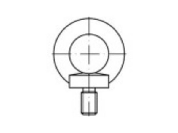 Toolcraft To-5381574 Ringskruer M12 Din 580 Stål Varmegalvaniseret 10 Stk