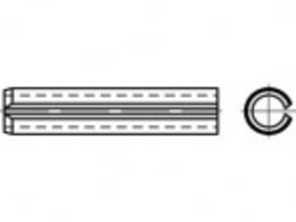 Toolcraft To-5390136 Rörstifte Federstahl 25 Stk