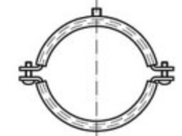 Toolcraft To-5417232 Rohrspannband ~Din 4109 Stahl + Isoliereinsatz, Verzinktes Schraubrohrspannband Mit Schallschutzeinsatz ~Din 4109, Maße: 57-61 M