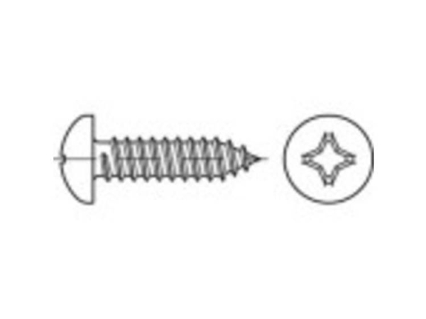 Toolcraft To-5435301 Linse Kærvskruer 32 Mm Krydskærv Pozidriv Din 7981 Stål Galvaniseret 100 Stk