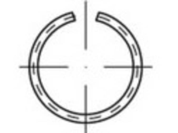 Toolcraft To-5435397 Låseringe 7 Mm Din 7993 Fjederstål 500 Stk