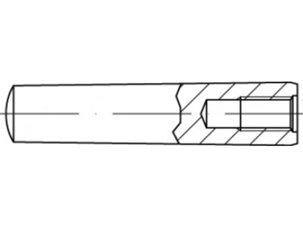 Toolcraft To-5436951 Stiftnägel Zylinder 12 Mm Stahl, 10 Stk