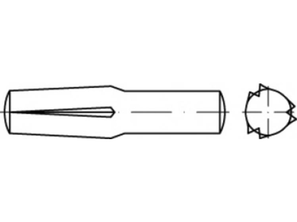 Toolcraft Stiftnägel 8 Mm Stahl, 100 Stk