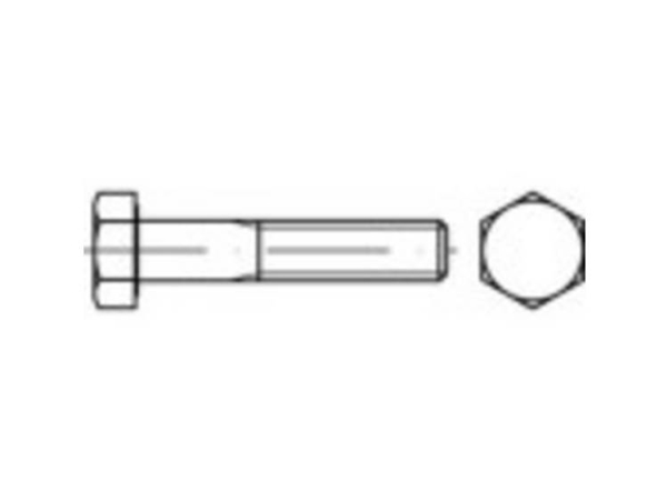 Toolcraft Sechskantschraube M24 140 Mm Außensechskant Stahl Verzinkt, 10 Stk