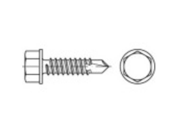 Toolcraft To-5441229 Borstifte 3,9 Mm X 25 Mm Außensechskant Stahl Verzinkt, 1000 Stk
