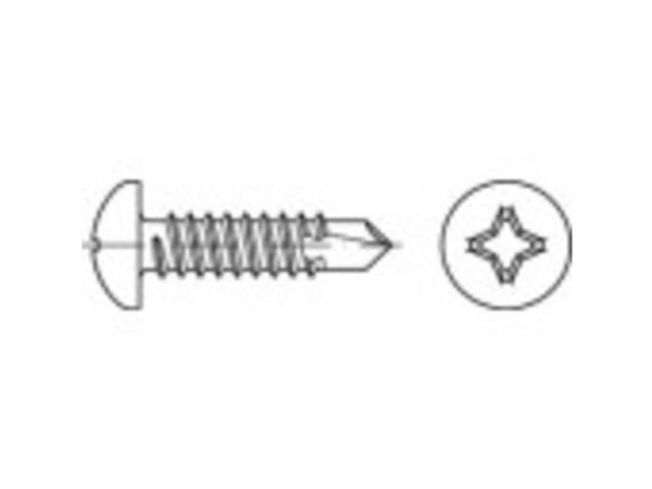 Toolcraft To-5441517 Bauschrauben Kreuzschlitz Philips 4,8 Mm 90 Mm Stahl Verzinkt, 250 St.