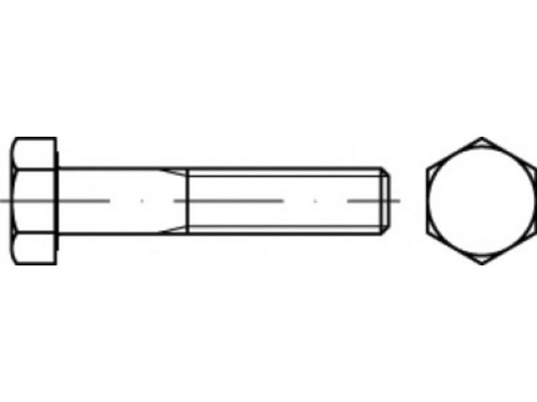 Toolcraft To-5442552 Sechskantschraube 31 Mm 102 Mm Außen-Sechskant 83931 Stahl, 100 Stk