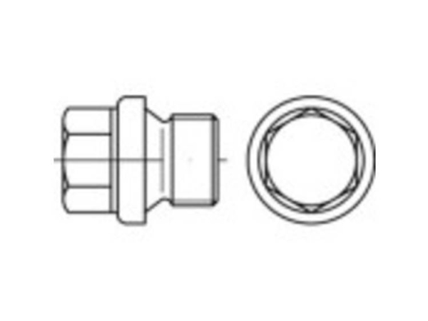Toolcraft Linsenkantschrauben M10 Außensechskant Din 910 Messing 100 Stk