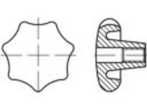 Toolcraft Sterngriff To-5453904 10 Stück