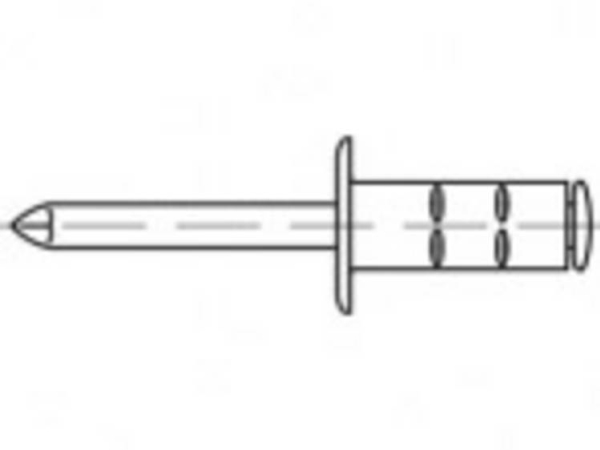 Toolcraft To-5455206 Offene Blindnieten 3,2 Mm 1000 Stk