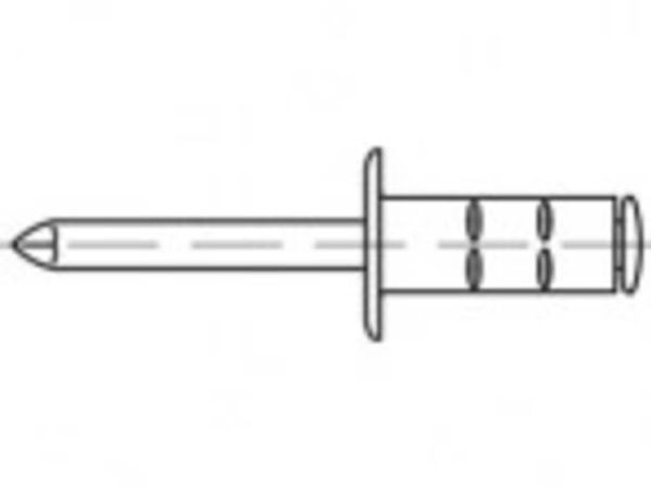 Toolcraft To-5455215 Offene Blindnieten 4 Mm 500 Stk.
