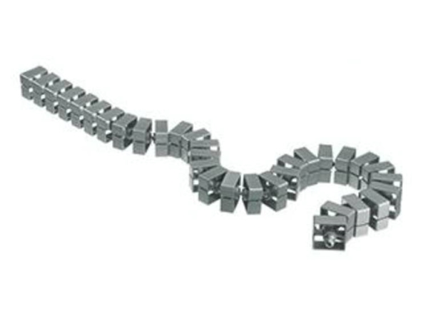 Bachmann Kabelschlange Quadro - Flexible Kabelleitung - 1 M - Schwarz