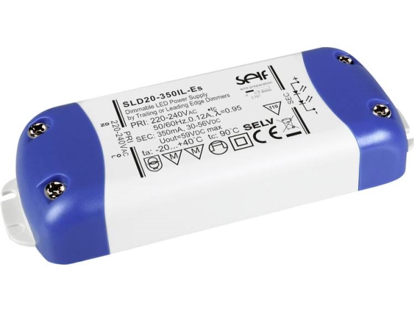 Self Electronics Sld40-700Il-Es Led-Treiber Konstantstrom 38,5 W 700 Ma 30 - 55 V/Dc Dimmbar, Kann Auf Brennbaren Oberflächen Montiert Werden,