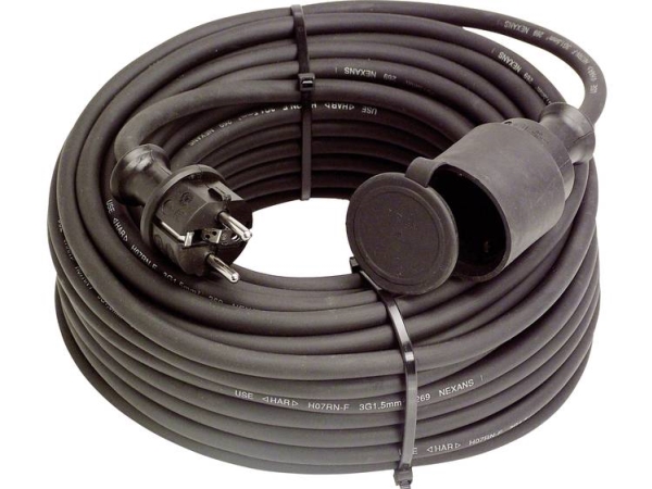 As-Schwabe 60372 Strømkabel Sort 5 M Netstik Type F (60372)