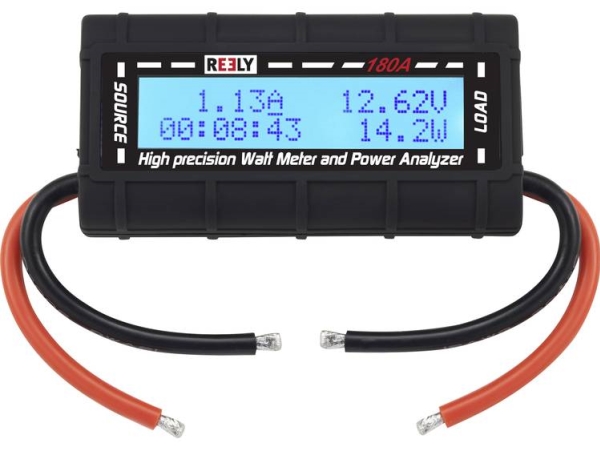 Reely Wattmeter Und Poweranalyzer 180 A Stecksystem: Offene Kabelenden (Re-5631036)
