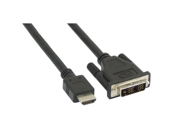 Inline Hdmi-Dvi Adapterkabel, Hdmi Stecker Auf Dvi 18+1 Stecker, 2M, 2 M, Hdmi Typ A (Standard), Dvi, Stecker, Stecker, Gerade