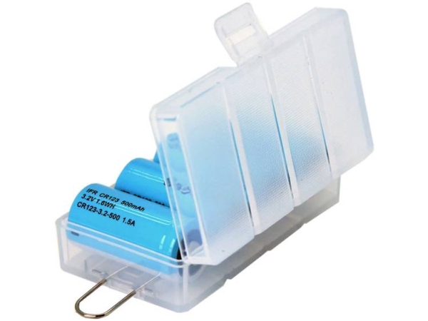 Soshine Sbc-027 Batteribox Celletal: 4 Cr-123A, 16340 (L X B X H) 73 X 41 X 22 Mm
