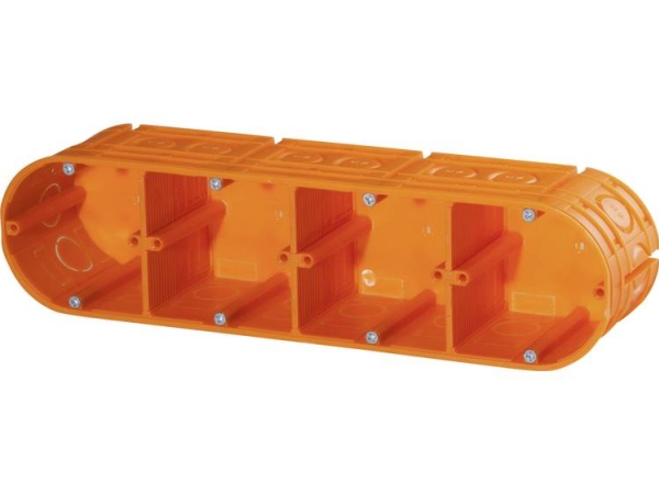 Ftronic Flushmounted Appliance Box Solid 4Gang D63mm Flushmounted 40